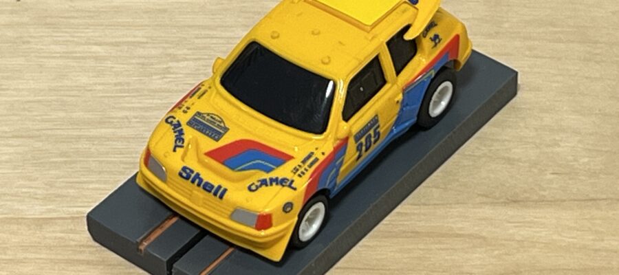 Tomy AFX Rallye Peugeot 205 gelb