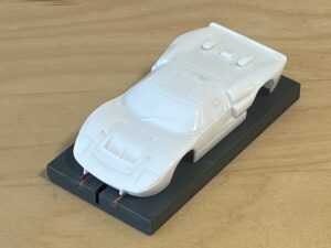 AFX Racing Ford GT40 White Paintable Body