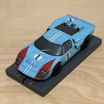 AFX Racing Ford GT40 #1 blau bespielt, Heckschürze fehlt, mit neuem BDR-Chassis