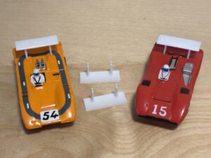 Repro-Flügel für Aurora AFX Can Am Autos