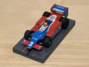 Faller/Aurora AFX G+Plus Tyrrell "Candy" rot/blau