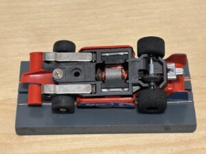 Faller/Aurora AFX G+Plus Tyrrell "Candy" rot/blau