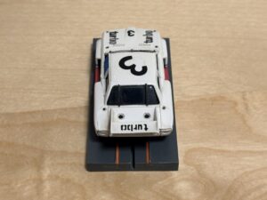 Faller/Aurora AFX BMW 320i Gr. 5 weiss #3 mit Fahrlicht