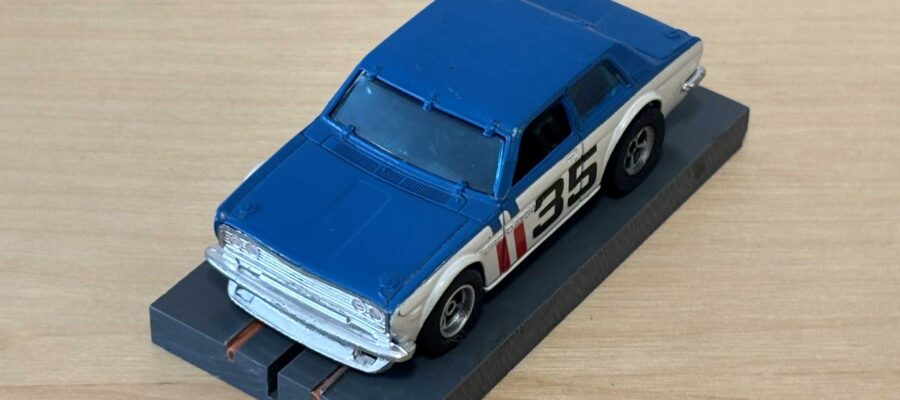 Faller/Aurora AFX Bre Datsun 510 blau/weiss #35