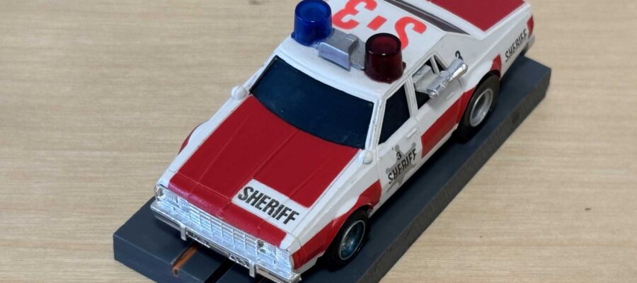 Aurora AFX Sheriff Car rot/weiss