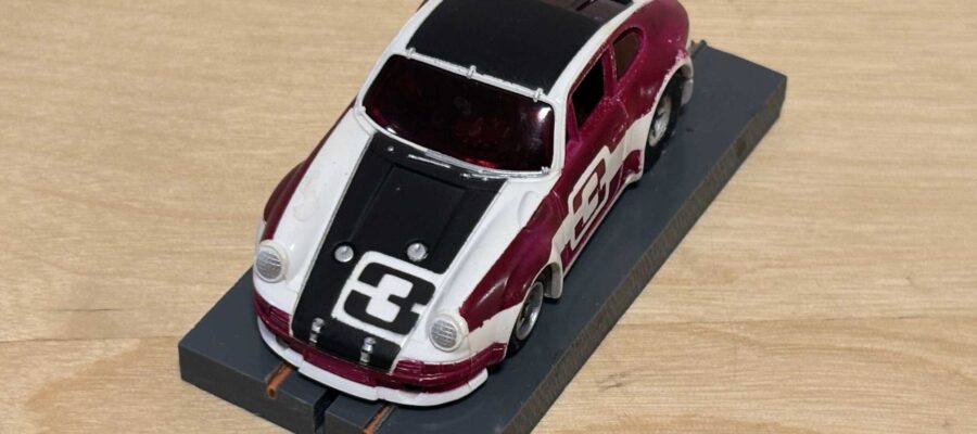 Faller/Aurora AFX Porsche Carrera Bordeaux/Schwarz #3