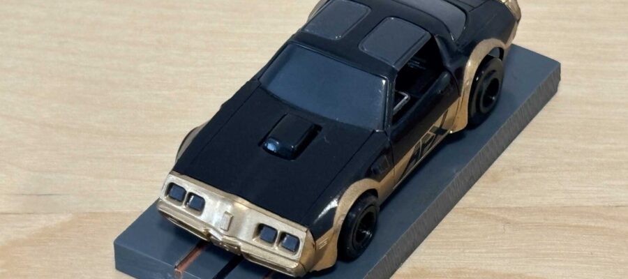 Tomy AFX Pontiac Firebird schwarz "AFX" mit Bulldog-Chassis