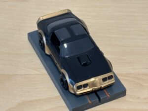 Tomy AFX Pontiac Firebird schwarz "AFX" mit Bulldog-Chassis