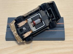 Tomy AFX Pontiac Firebird schwarz "AFX" mit Bulldog-Chassis