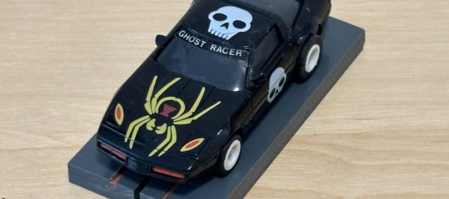 Tomy AFX Corvette Ghost Rider Corvette schwarz mit BDR Chassis