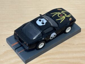 Tomy AFX Corvette Ghost Rider Corvette schwarz mit BDR Chassis