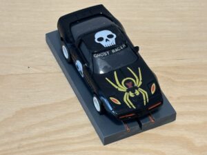 Tomy AFX Corvette Ghost Rider Corvette schwarz mit BDR Chassis